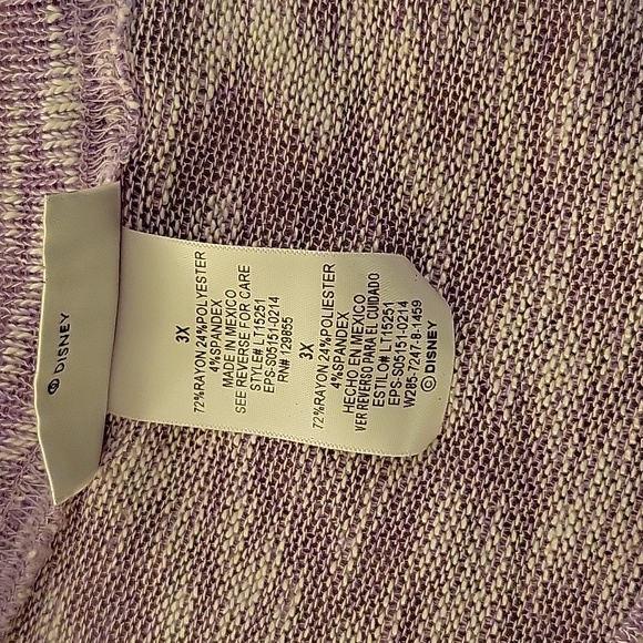 Purple Mickey Mouse lightweight sweater. - Picture 3 of 6